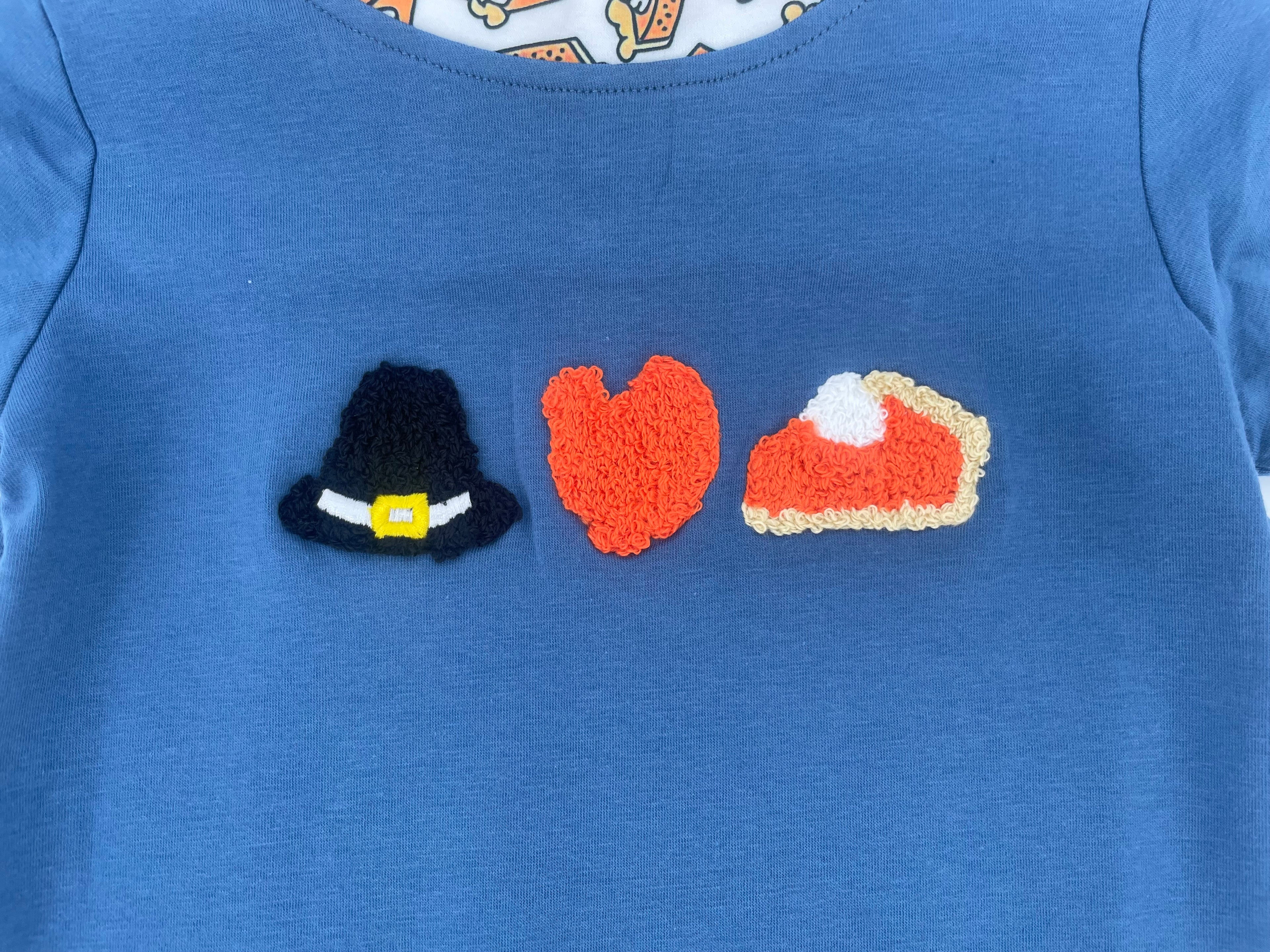 Thanksgiving French Knot Romper